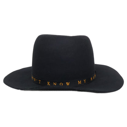 HYSTERIC GLAMOUR ヒステリックグラマー x STETSON ステットソン 【美品】02173QH07 MESSAGE 刺繍リボンハット 帽子