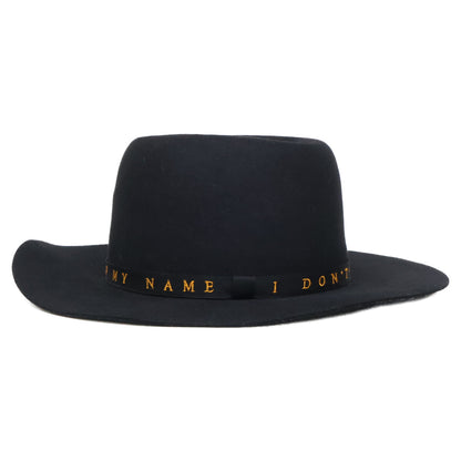 HYSTERIC GLAMOUR ヒステリックグラマー x STETSON ステットソン 【美品】02173QH07 MESSAGE 刺繍リボンハット 帽子