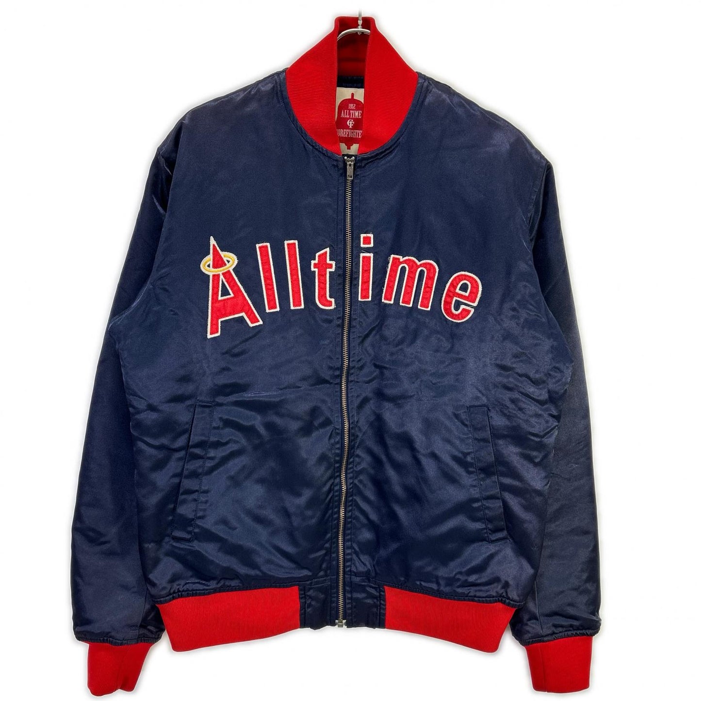 corefigter コアファイター ネイビー×レッド All time 中綿スタジャン ジャケット