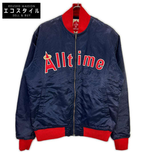 corefigter コアファイター ネイビー×レッド All time 中綿スタジャン ジャケット