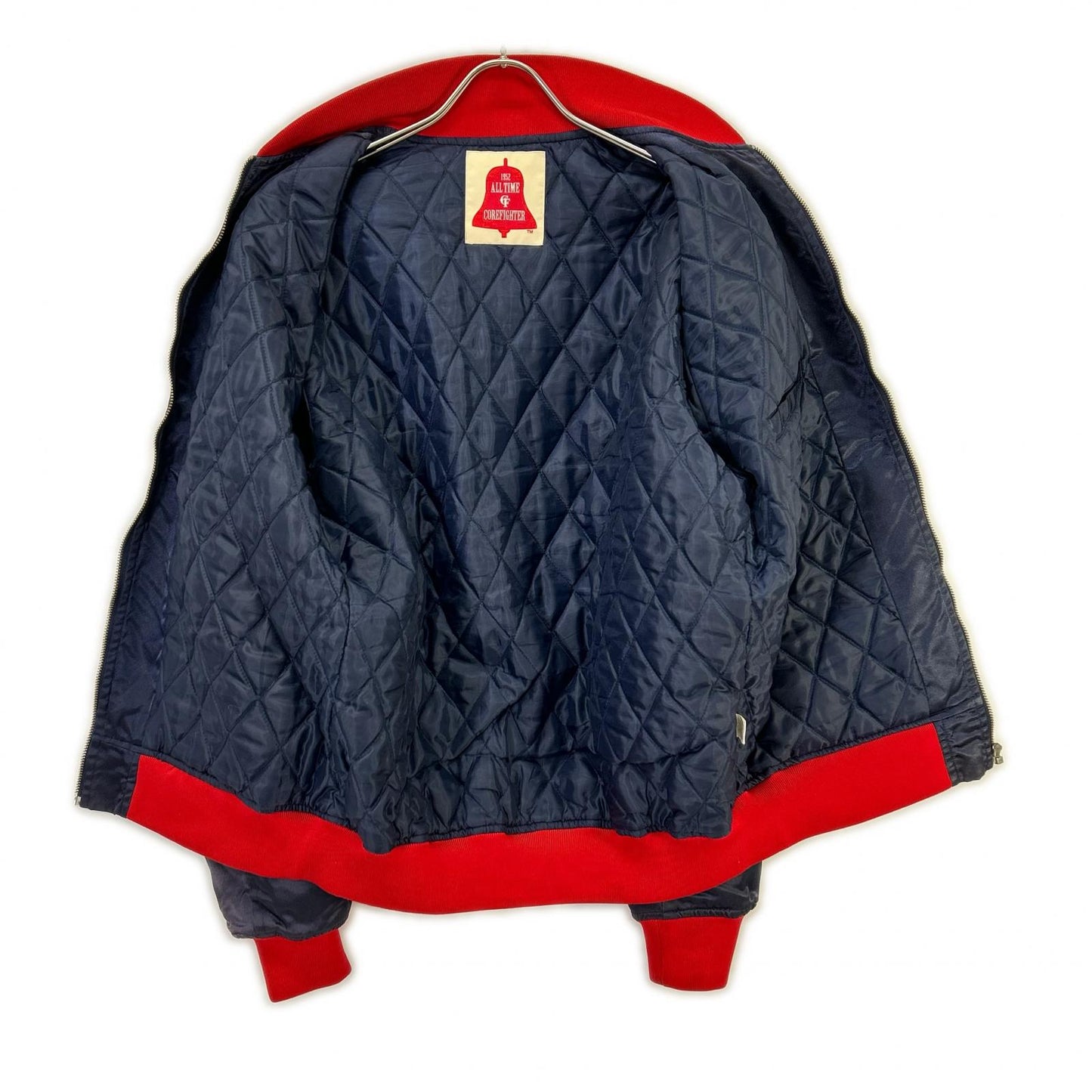 corefigter コアファイター ネイビー×レッド All time 中綿スタジャン ジャケット