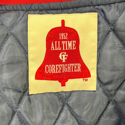 corefigter コアファイター ネイビー×レッド All time 中綿スタジャン ジャケット