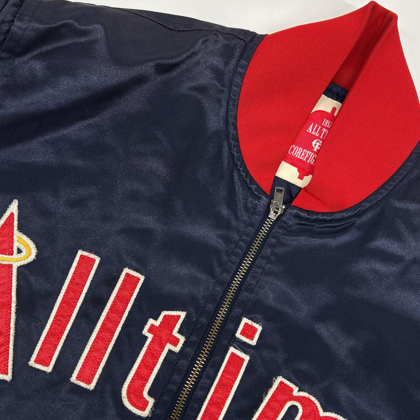 corefigter コアファイター ネイビー×レッド All time 中綿スタジャン ジャケット