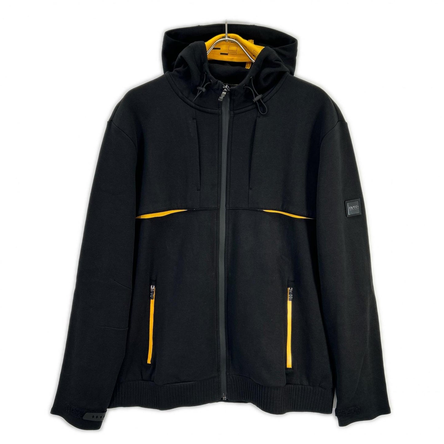 HUGO BOSS ヒューゴボス 10223627 ブラック ジップ パーカー トップス