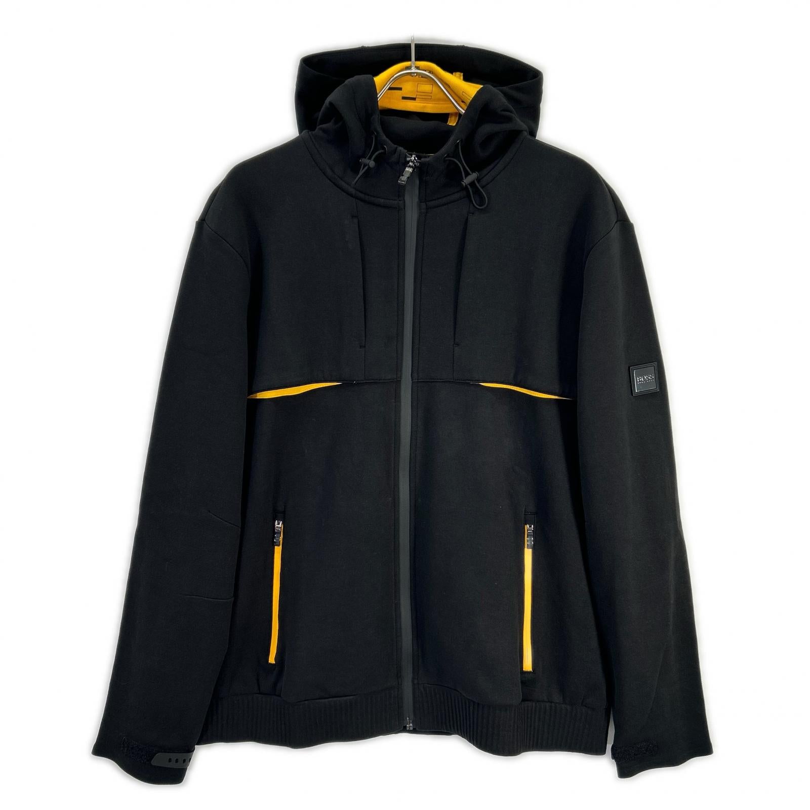 HUGO BOSS ヒューゴボス 10223627 ブラック ジップ パーカー トップス