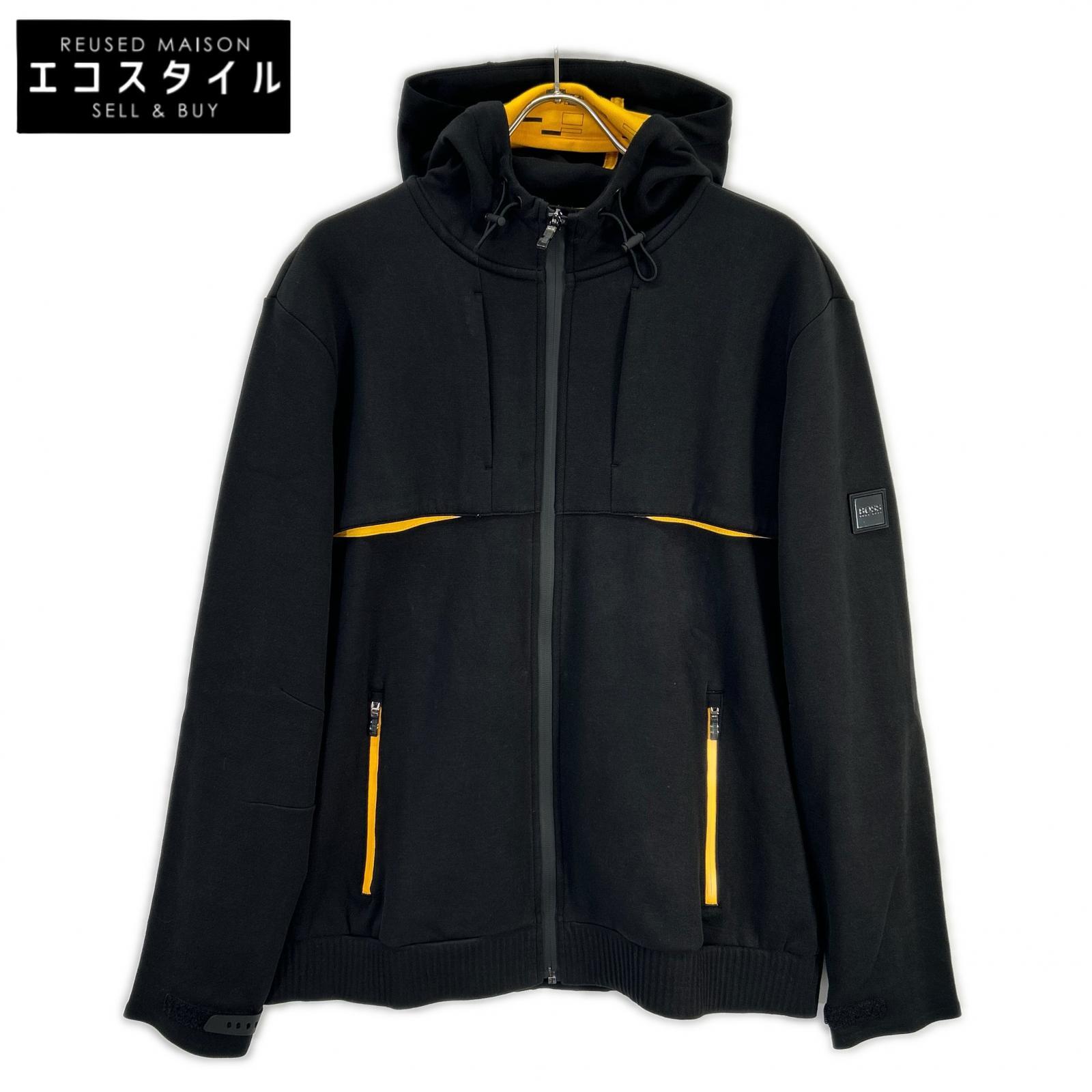 HUGO BOSS ヒューゴボス 10223627 ブラック ジップ パーカー トップス