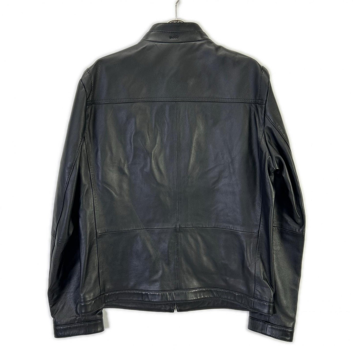 HUGO BOSS ヒューゴボス 10204714 ブラック オールレザー シングルライダースジャケット ジャケット