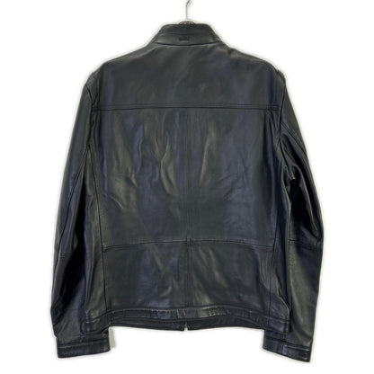 HUGO BOSS ヒューゴボス 10204714 ブラック オールレザー シングルライダースジャケット ジャケット
