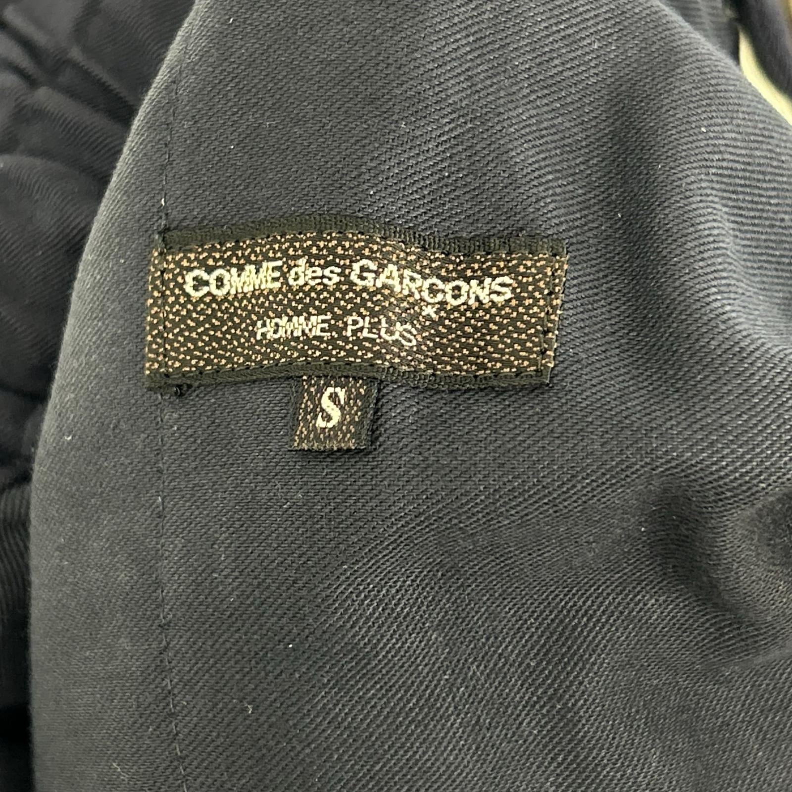 COMMEdesGARCONS HOMME PLUS コムデギャルソンオムプリュス ネイビー タック ストレートパンツ ボトムス