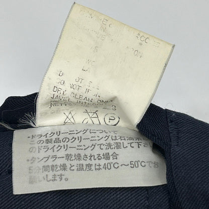 COMMEdesGARCONS HOMME PLUS コムデギャルソンオムプリュス ネイビー タック ストレートパンツ ボトムス