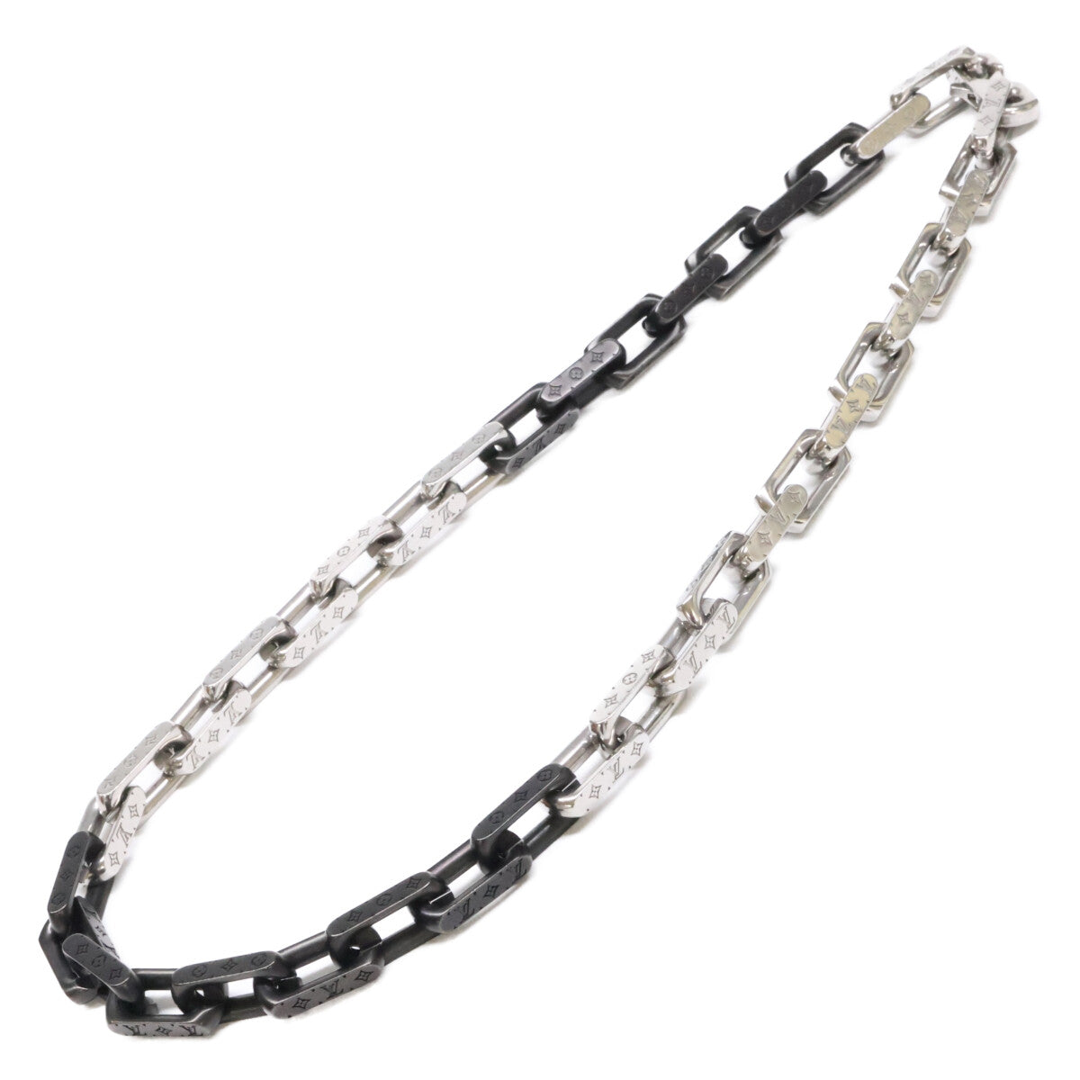 LOUIS VUITTON ルイヴィトン 【美品】M00677 コリエ・モノグラム チェーン ネックレス