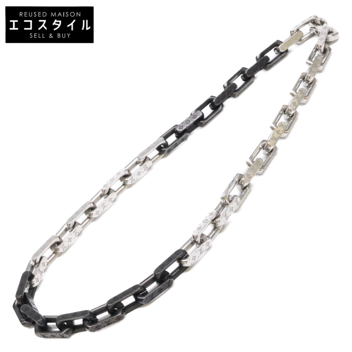 LOUIS VUITTON ルイヴィトン 【美品】M00677 コリエ・モノグラム チェーン ネックレス