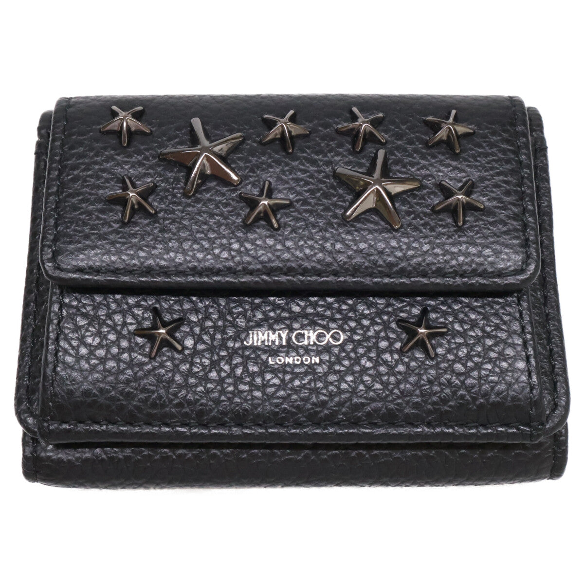JIMMY CHOO ジミーチュウ 【美品】スタースタッズ レザー コンパクト