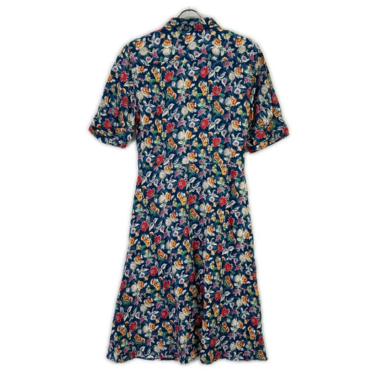 LAUREN RALPH LAUREN ローレン ラルフローレン ネイビー ボタニカル シャツワンピース ワンピース