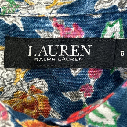 LAUREN RALPH LAUREN ローレン ラルフローレン ネイビー ボタニカル シャツワンピース ワンピース
