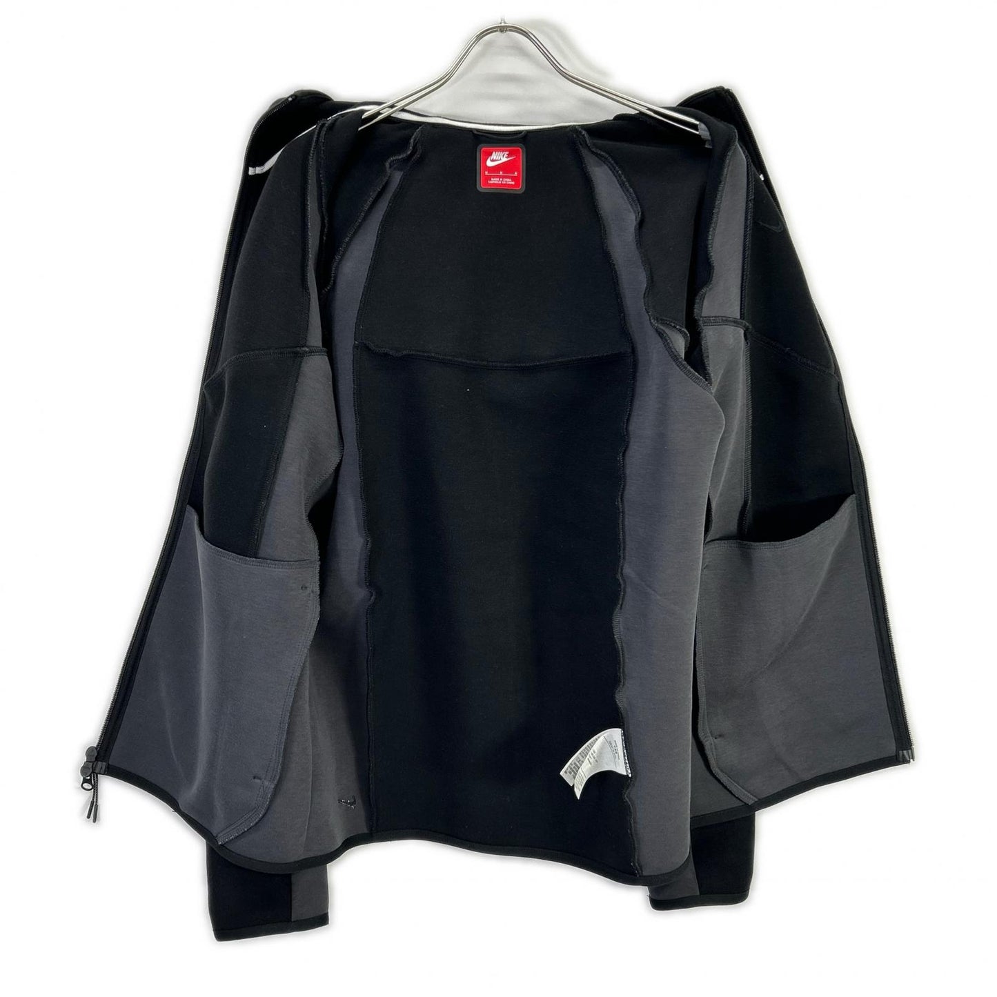 NIKE Nike Black Tech Full-Zip Fleece Windrunner Jacket Jacket