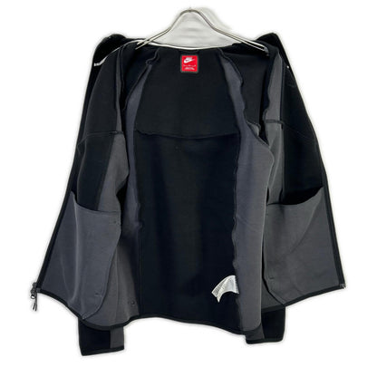NIKE Nike Black Tech Full-Zip Fleece Windrunner Jacket Jacket