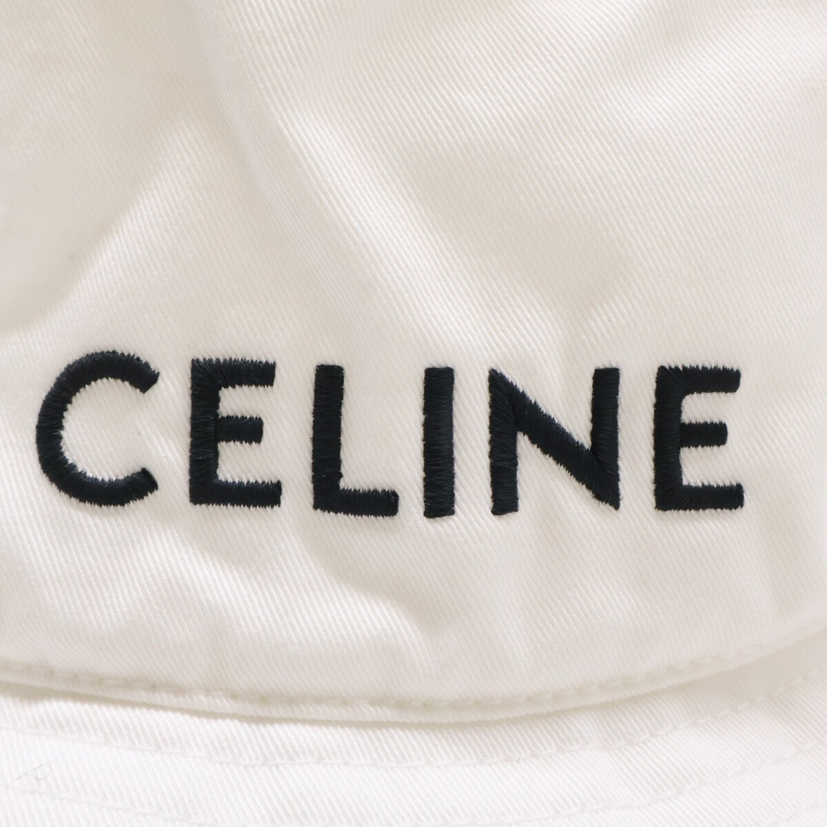 CELINE セリーヌ 【即決/国内正規】2AUO4968P ロゴ刺繍 バケットハット 帽子