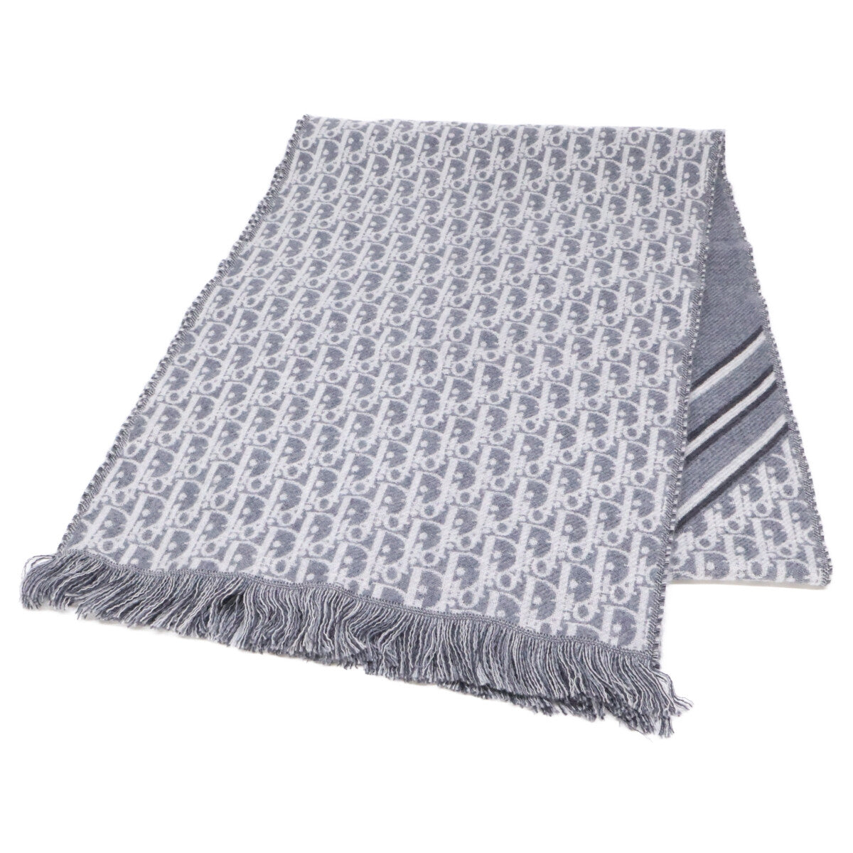 DIOR Dior [excellent condition] 18E0005A0479 Oblique wool scarf