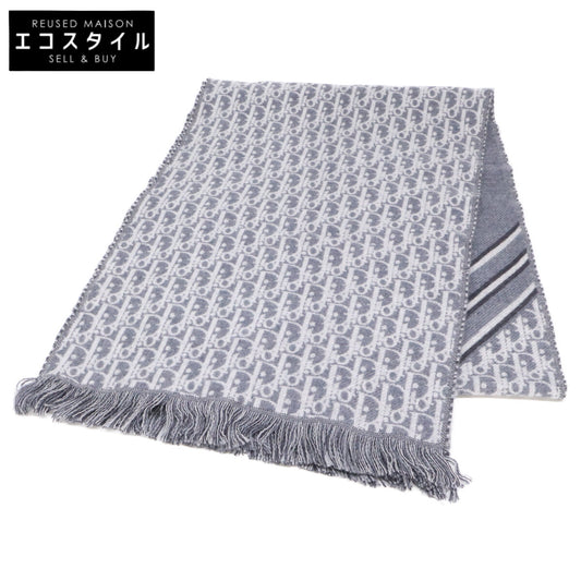 DIOR ディオール 【美品】18E0005A0479 オブリーク ウール マフラー