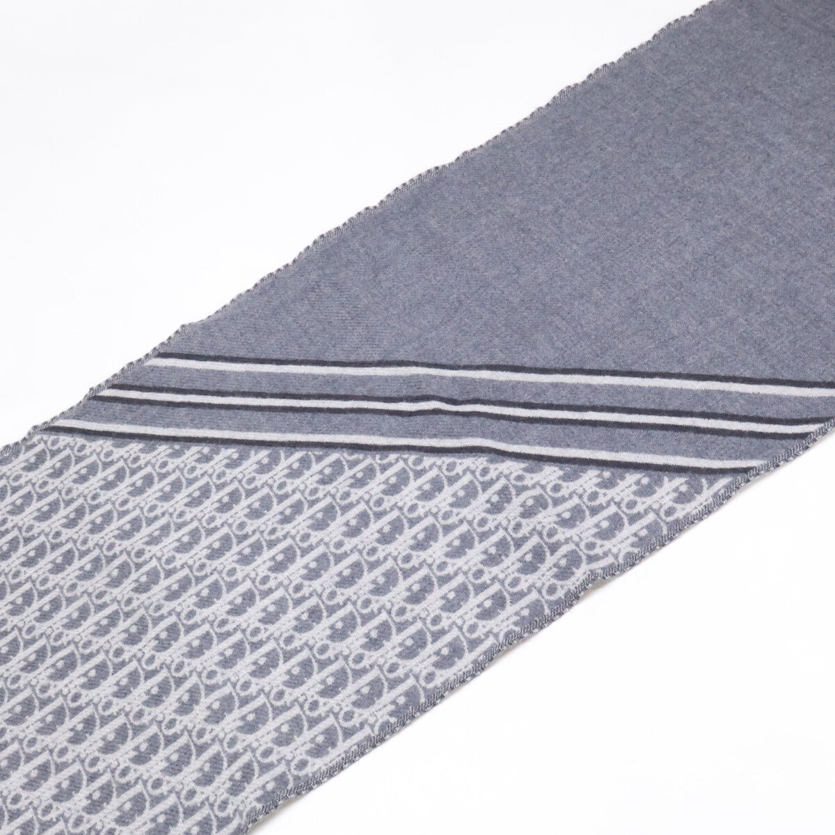 DIOR Dior [excellent condition] 18E0005A0479 Oblique wool scarf