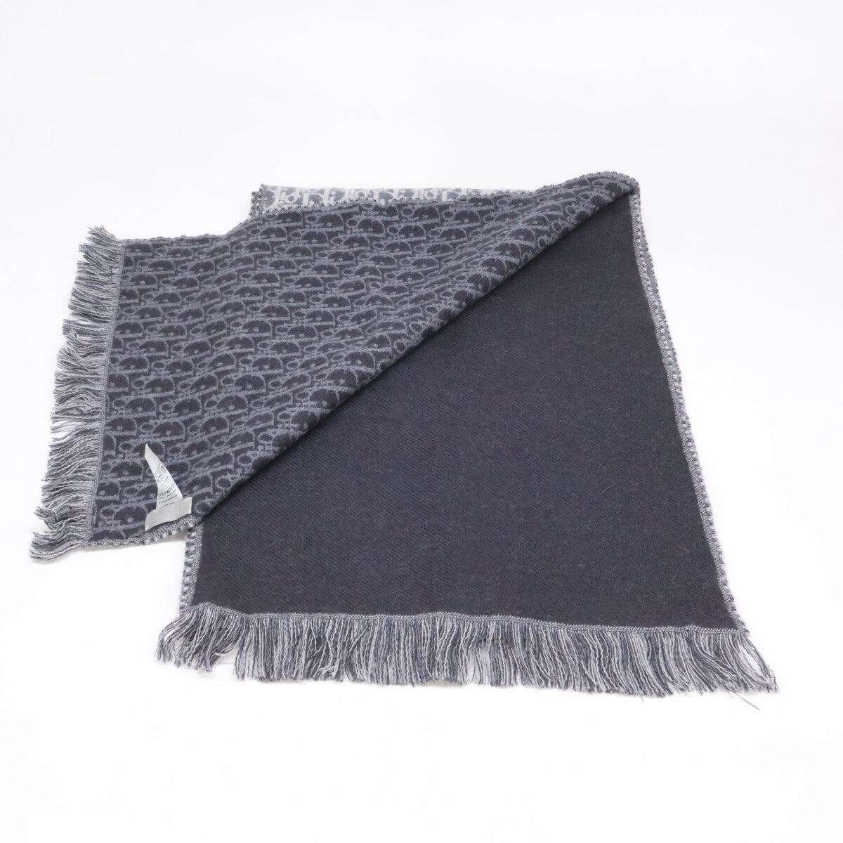 DIOR Dior [excellent condition] 18E0005A0479 Oblique wool scarf