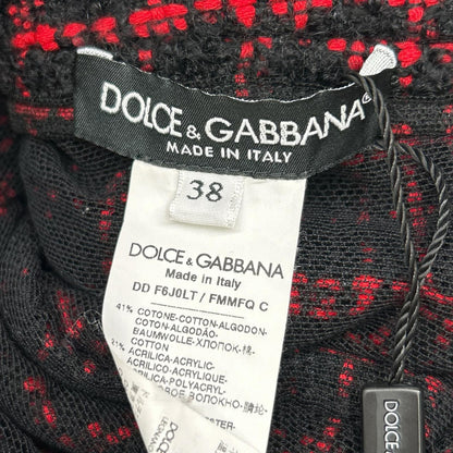 DOLCE&GABBANA 杜嘉班纳 红黑粗花呢连衣裙 连衣裙