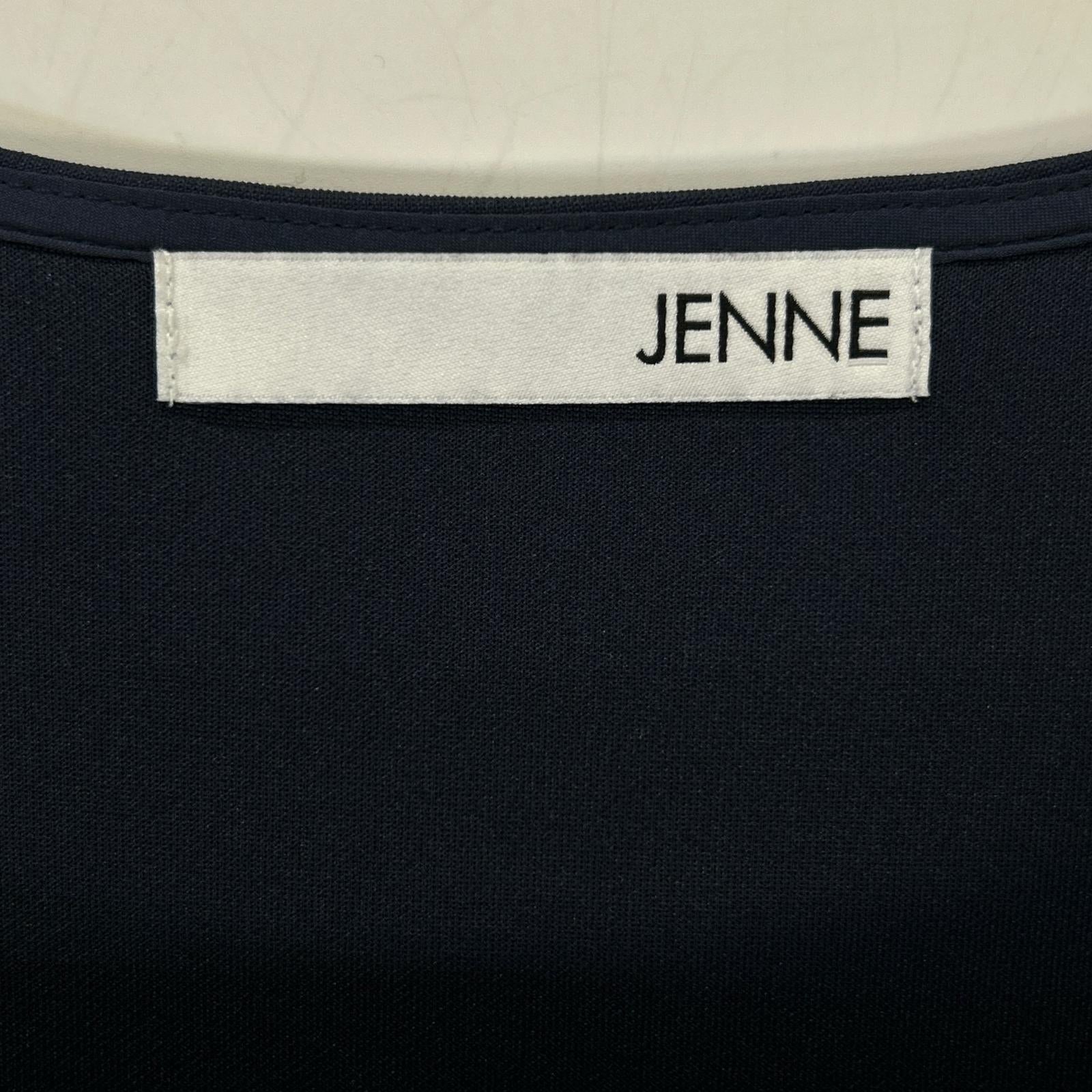 JENNE ジェンヌ 24年製 ネイビー フレンチスリーブマーメイドカットソーワンピース ワンピース