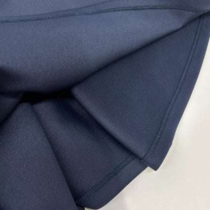 JENNE 珍妮 24年款 海军蓝法式袖美人鱼下摆T恤连衣裙 连衣裙