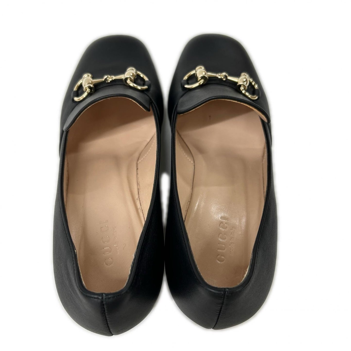 GUCCI グッチ 【美品】466701 ホースビット スクエアトゥ パンプス シューズ