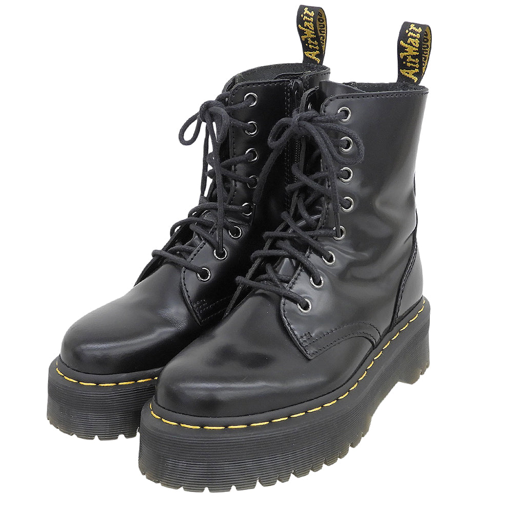 Dr.Martens Leather lace-up shoes, women's shoes, black, 37, aw006 kv04w, shoes