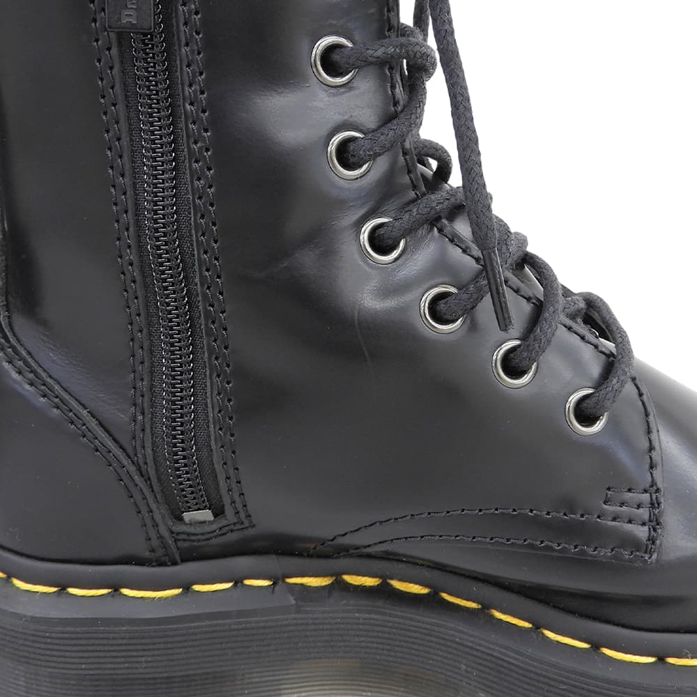 Dr.Martens Leather lace-up shoes, women's shoes, black, 37, aw006 kv04w, shoes