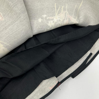VALENTINO ヴァレンティノ RB3VAKY24GK ブラック ウールシルク 花柄 ミニドレス ワンピース