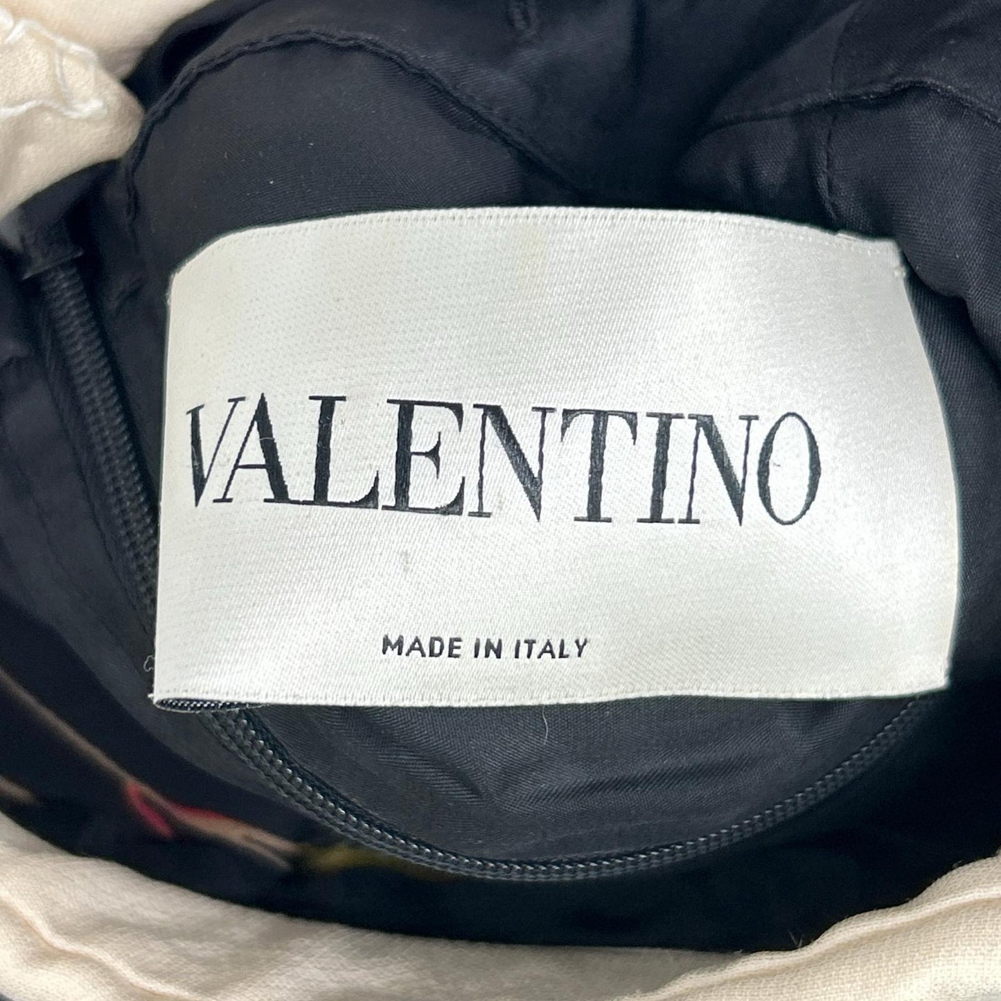 VALENTINO ヴァレンティノ RB3VAKY24GK ブラック ウールシルク 花柄 ミニドレス ワンピース