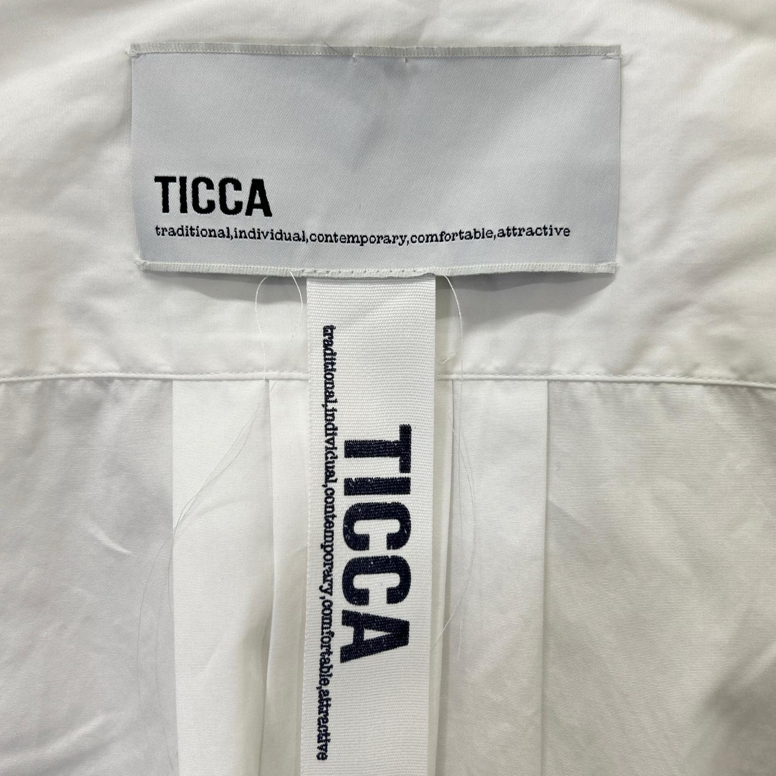 TICCA ティッカ TBCS-007 ホワイト スクエアビッグ半袖ワンピース ワンピース