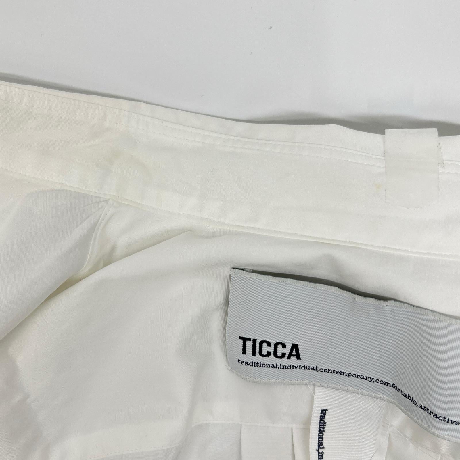 TICCA ティッカ TBCS-007 ホワイト スクエアビッグ半袖ワンピース ワンピース