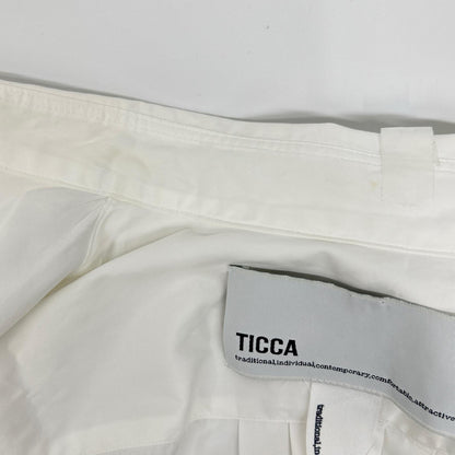 TICCA ティッカ TBCS-007 ホワイト スクエアビッグ半袖ワンピース ワンピース