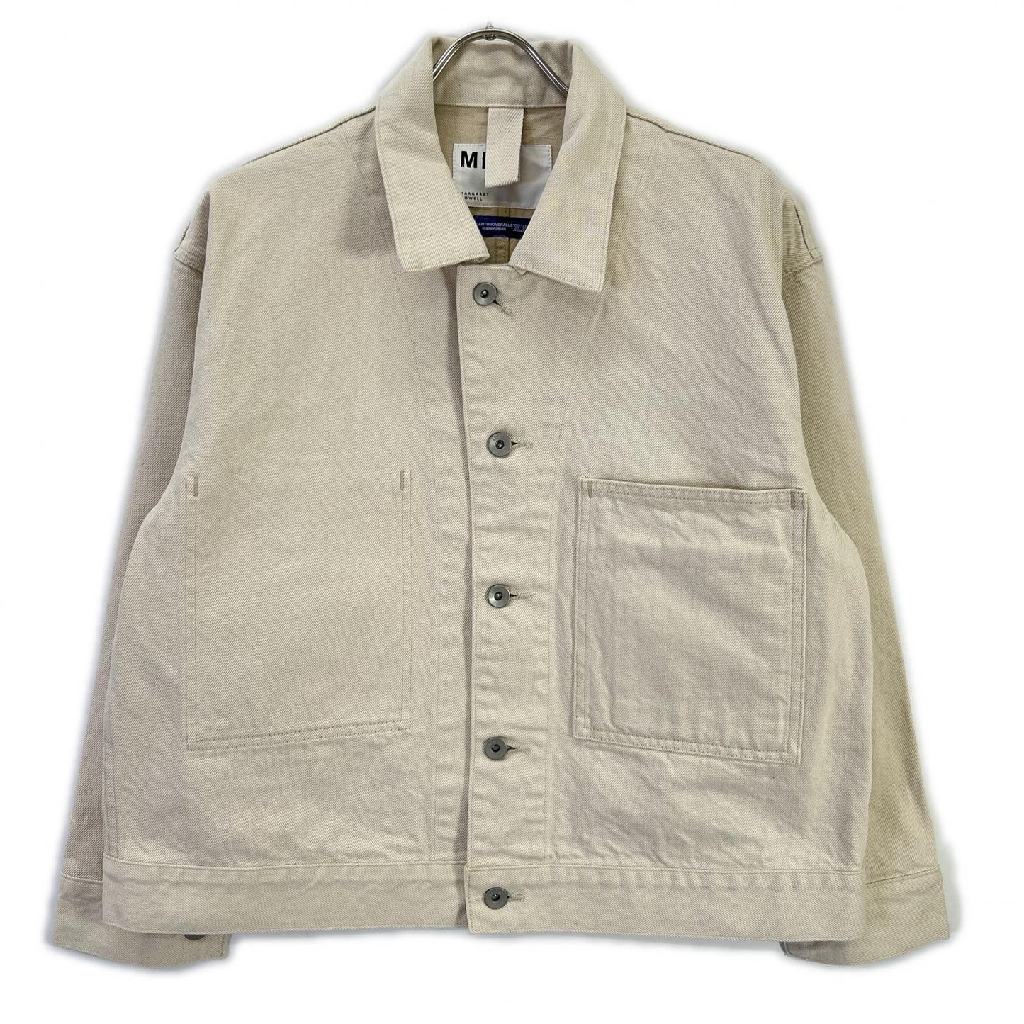 MARGARET HOWELL マーガレットハウエル 25年 アイボリー CANTON NATURAL DENIM BLOUSON ジャケット