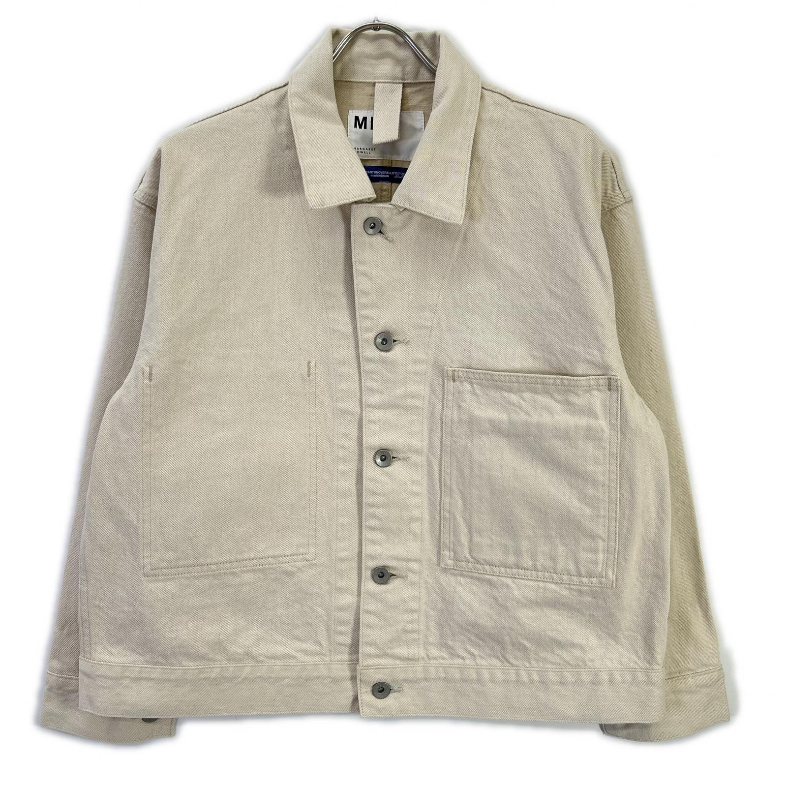 MARGARET HOWELL マーガレットハウエル 25年 アイボリー CANTON NATURAL DENIM BLOUSON ジャケット