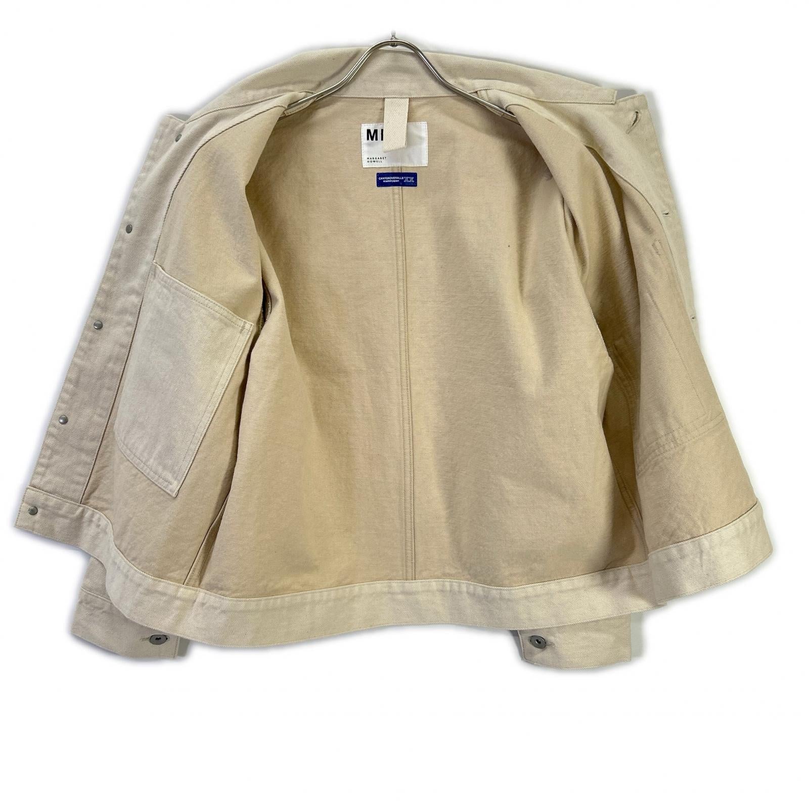 MARGARET HOWELL マーガレットハウエル 25年 アイボリー CANTON NATURAL DENIM BLOUSON ジャケット