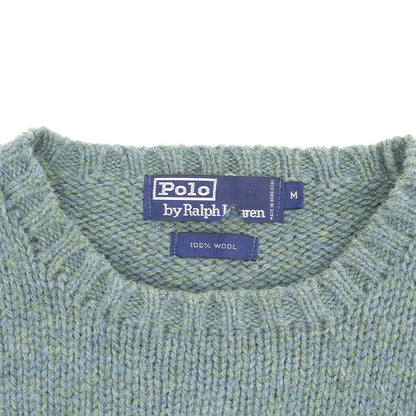 POLO RALPH LAUREN ポロ ラルフローレン ウール100 長袖 ニット トップス メンズ グリーン M トップス