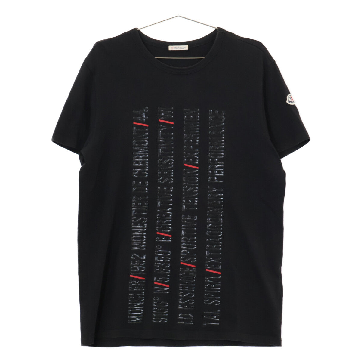 MONCLER モンクレール F10918C73710 MAGLIA T-SHIRT Screen Print Lettering プリント 半袖Tシャツ トップス