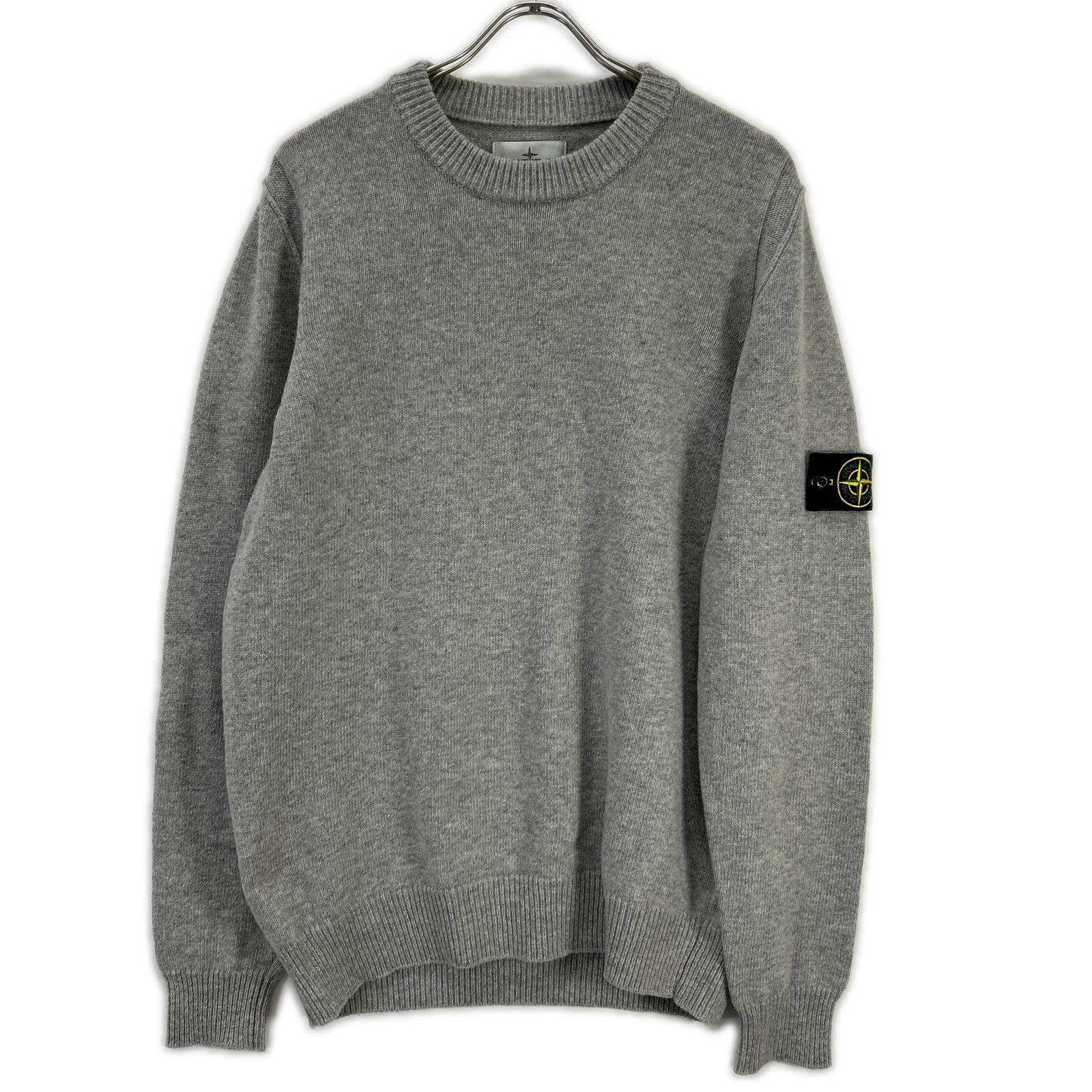 STONE ISLAND ストーンアイランド 7915508A3 グレー クルーネックニットプルオーバー トップス