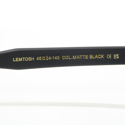 MOSCOT モスコット LEMTOSH COL.MATTE BLACK レムトッシュ 度入りレンズ ウェリントン アイウェア 眼鏡
