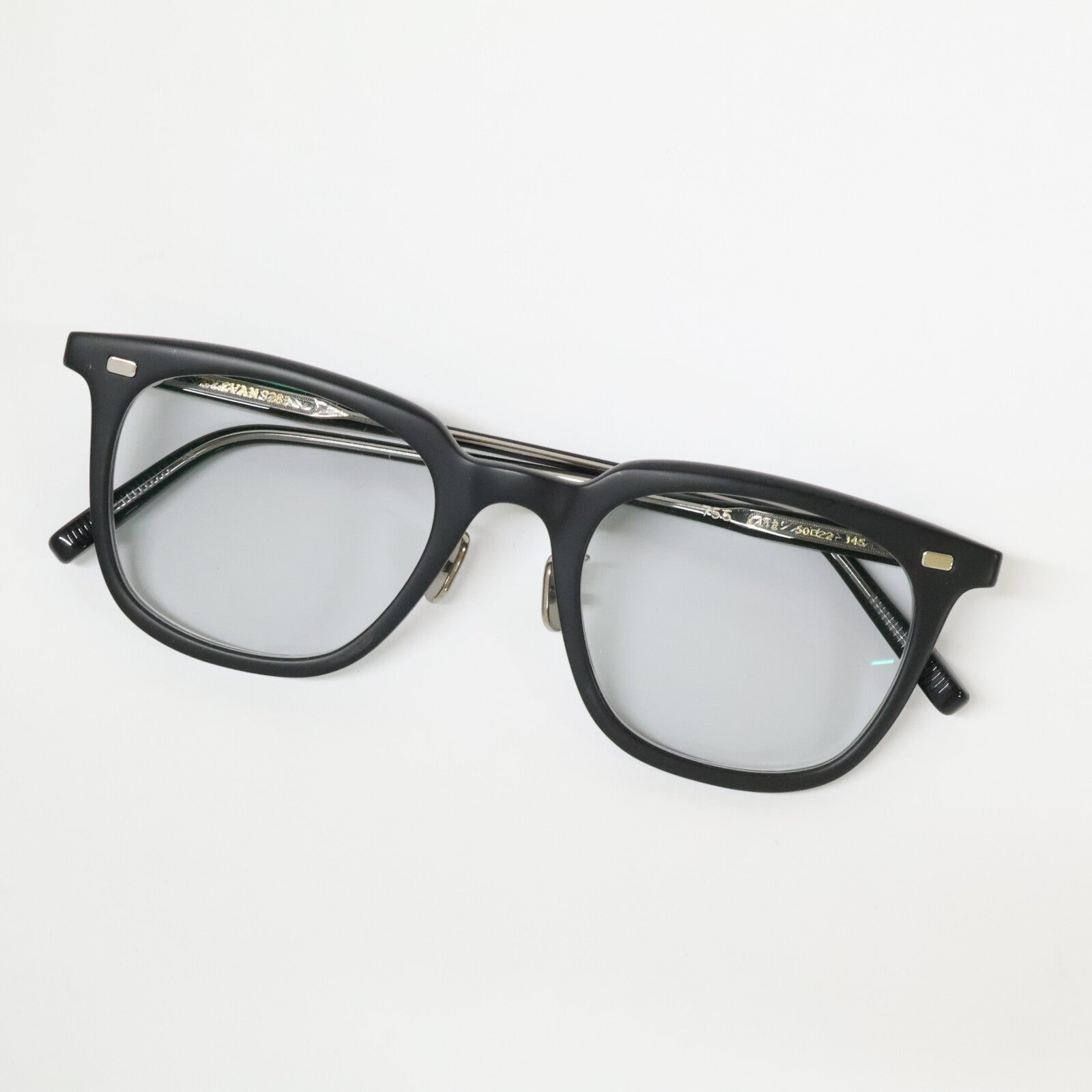 EYEVAN アイヴァン 755 c.112 度入りカーブガラスレンズ ウェリントンシェイプ サングラス