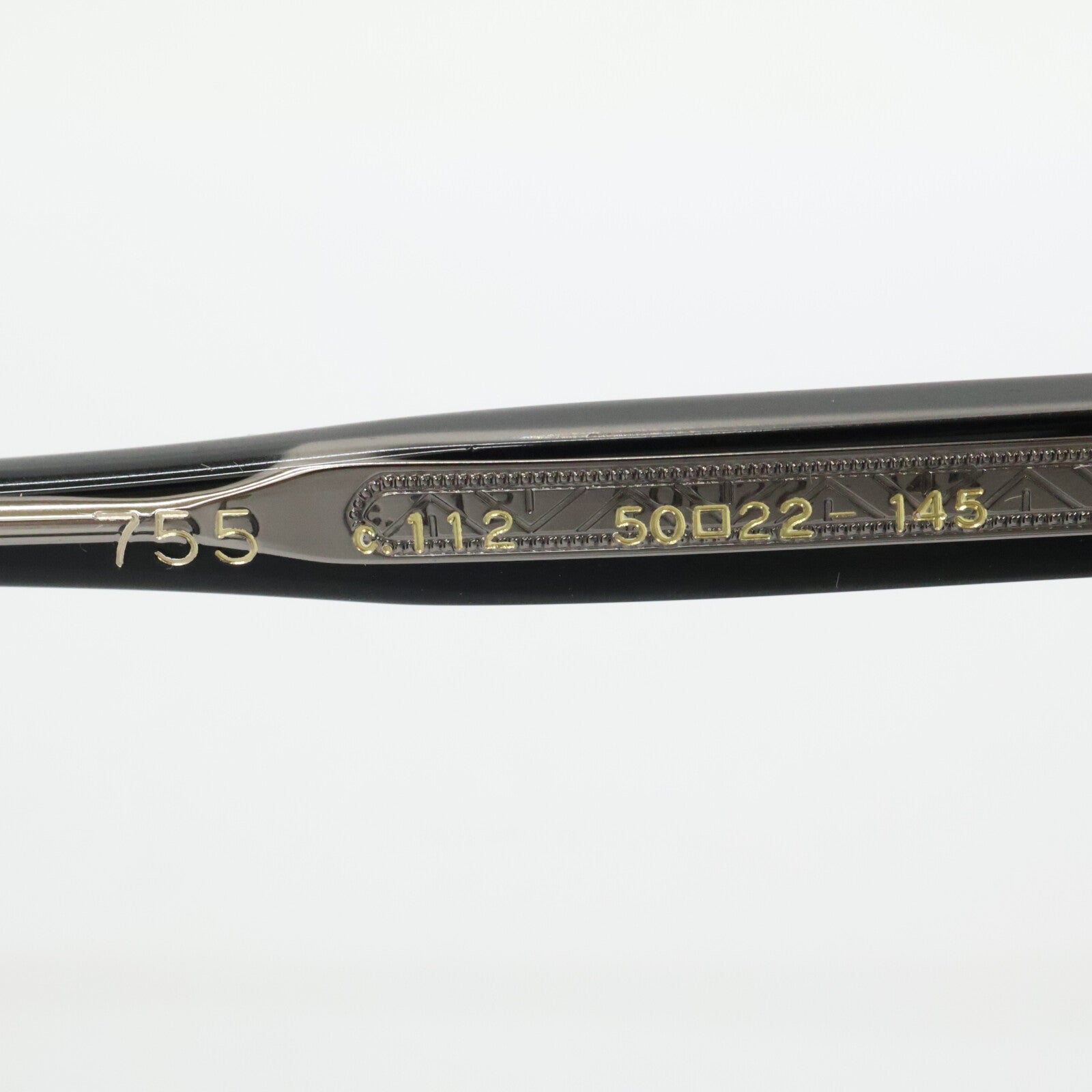 EYEVAN アイヴァン 755 c.112 度入りカーブガラスレンズ ウェリントンシェイプ サングラス