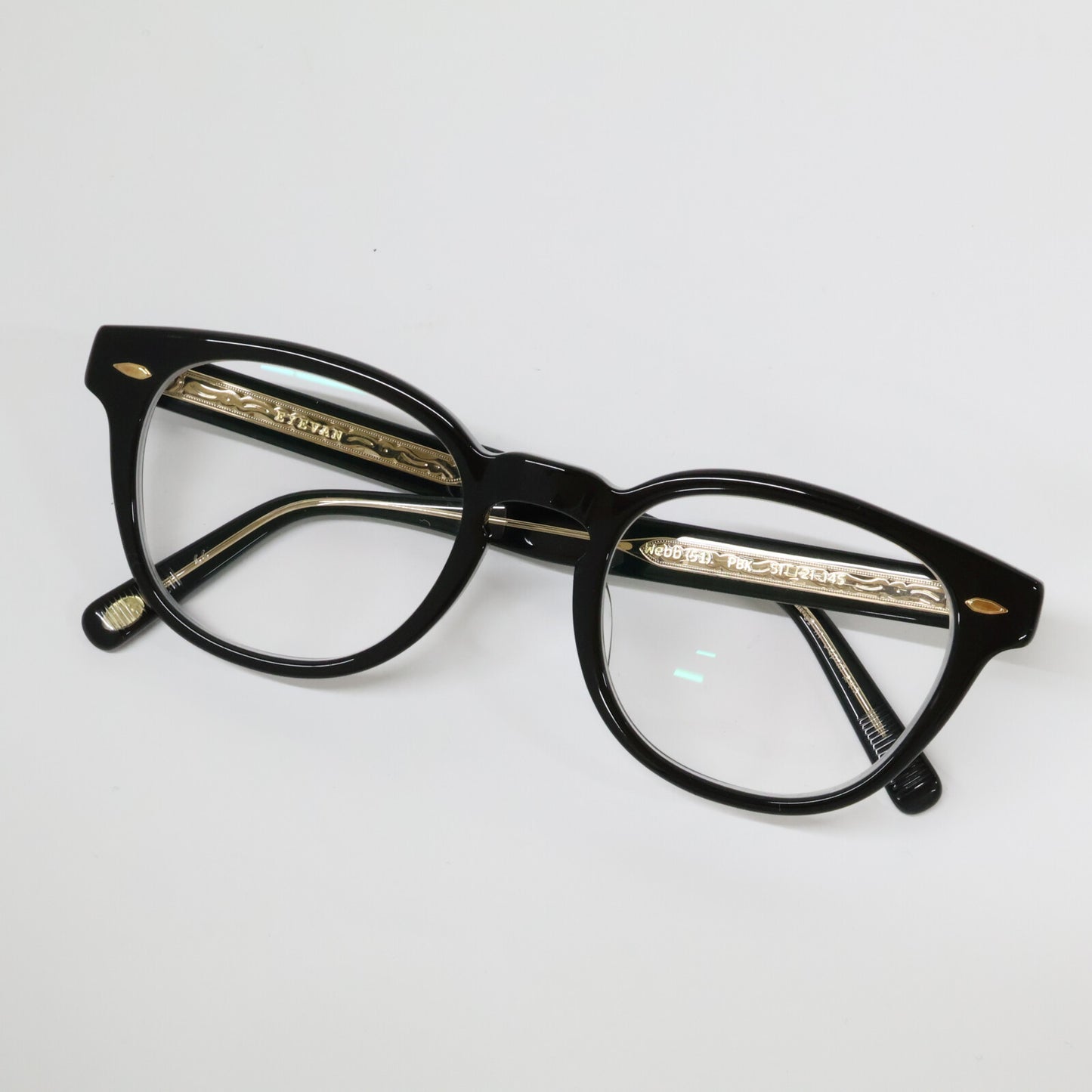 EYEVAN アイヴァン Webb(51) PBK ウェブ 度入りレンズ ボストンウェリントン アイウェア 眼鏡