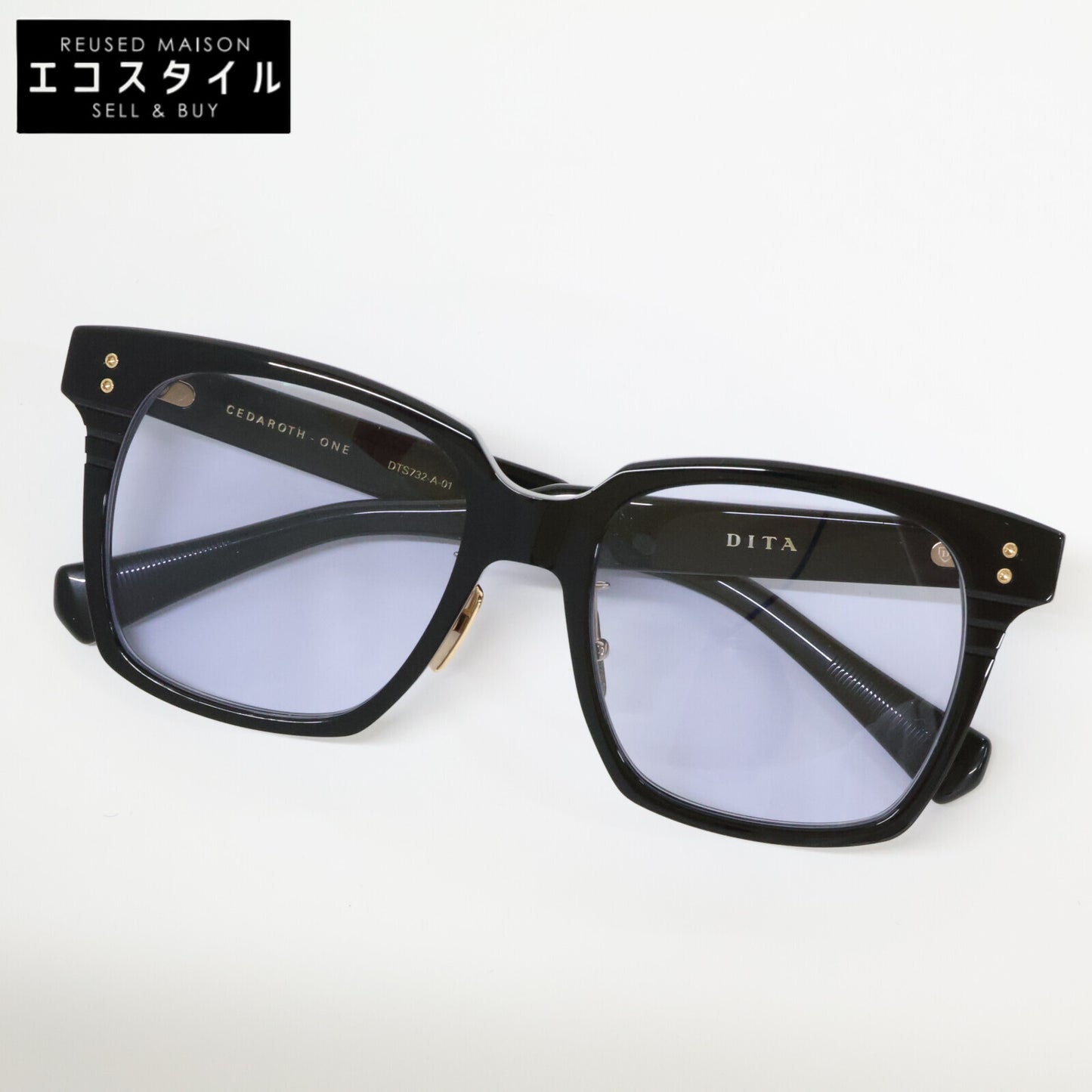 DITA ディータ DTS732-A-01 CEDAROTH-ONE 度入りレンズ スクエアシェイプ サングラス
