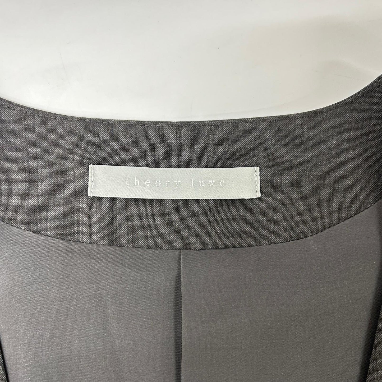 theory luxe セオリーリュクス 03-1102105 ブラウン カラーレスロングジレ ベスト