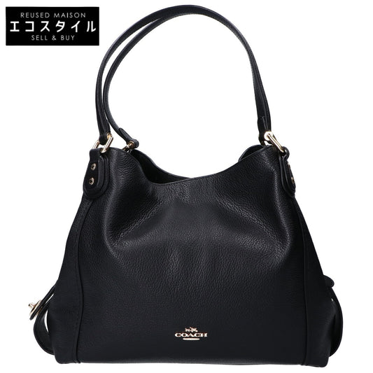 COACH コーチ 57125 ブラック レザー トートバッグ トートバッグ